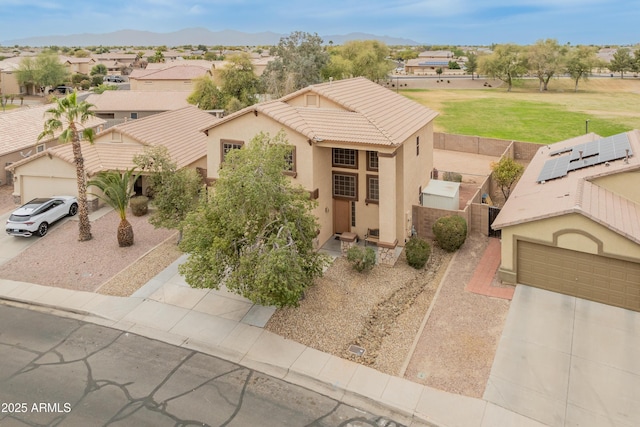 bird's eye view featuring a residential view