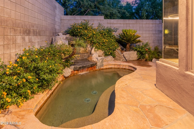 view of pool with a patio