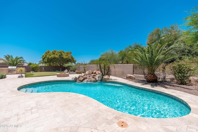 12120 E Cortez Dr, Scottsdale, AZ 85259 - view of pool featuring a patio area and a fenced backyard