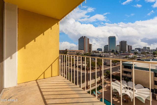 view of balcony