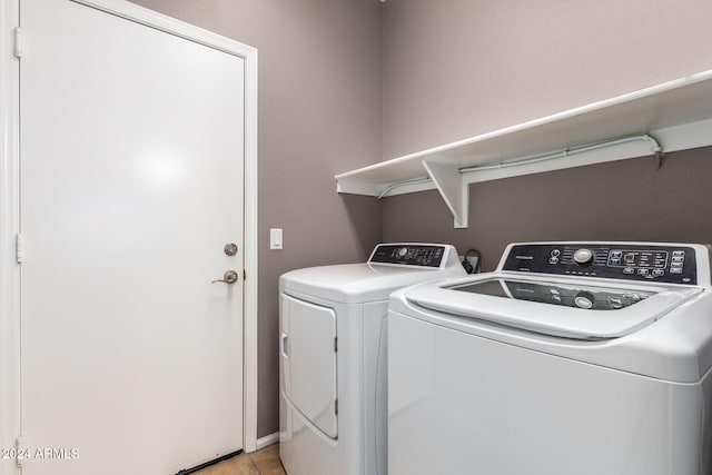 laundry area with washer and dryer