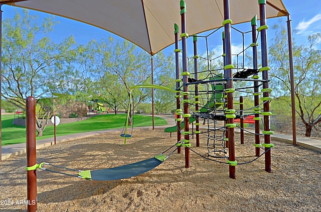 view of jungle gym