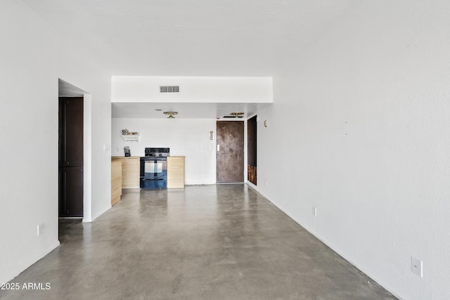 interior space with visible vents and concrete floors