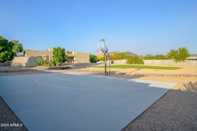 view of basketball court