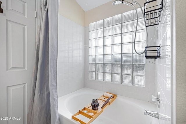 4131 E Cascalote Dr, Cave Creek, AZ 85331 - bathroom featuring shower / bath combination with curtain