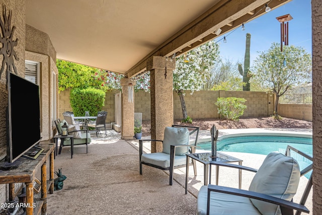 4131 E Cascalote Dr, Cave Creek, AZ 85331 - fenced backyard with a patio area