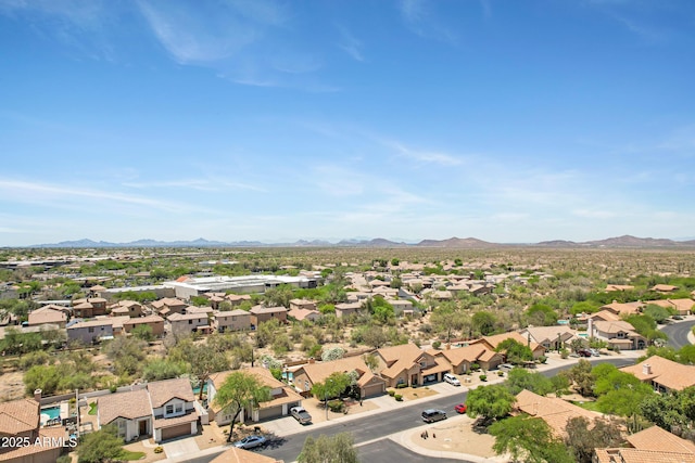 4131 E Cascalote Dr, Cave Creek, AZ 85331 - aerial view of residential area with a mountain backdrop