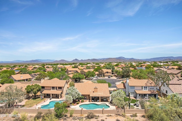 4131 E Cascalote Dr, Cave Creek, AZ 85331 - aerial view of residential area with a mountain backdrop