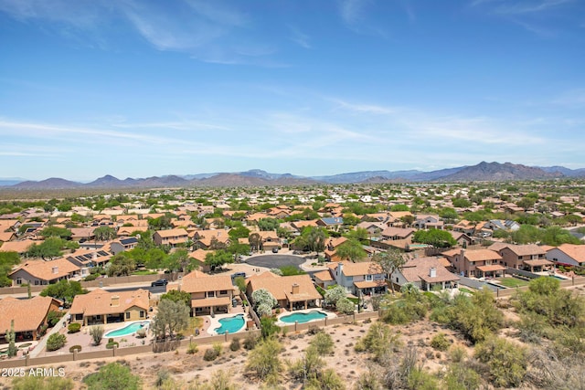 4131 E Cascalote Dr, Cave Creek, AZ 85331 - aerial view of residential area featuring a mountain backdrop