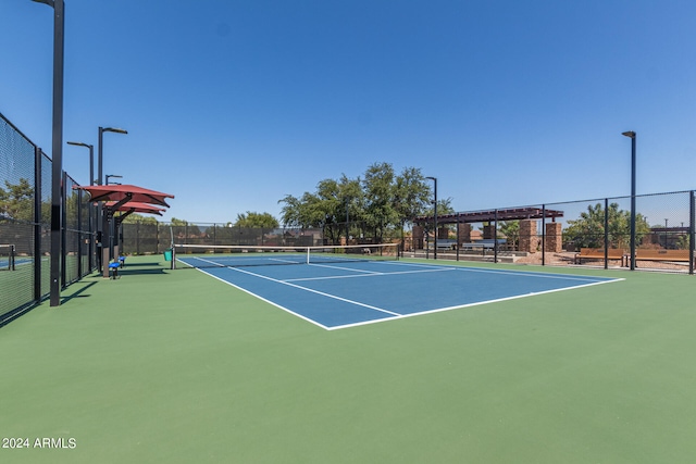 view of sport court