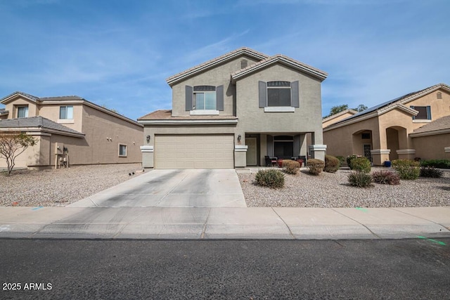 view of front of house featuring a garage