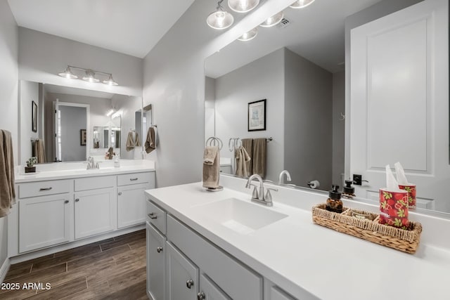 bathroom with vanity