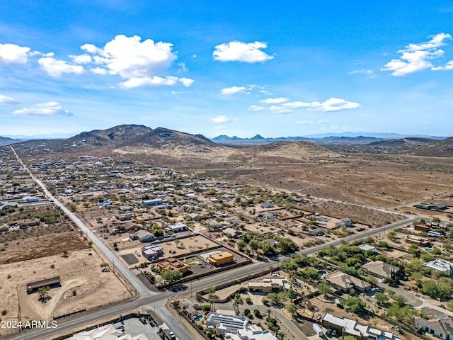 bird's eye view featuring a mountain view