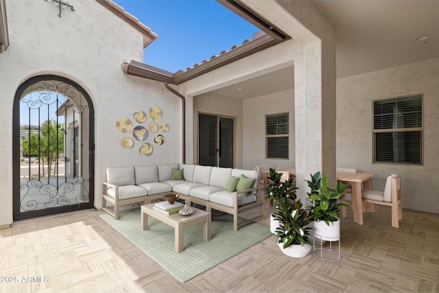 31490 N 126th Ln, Peoria, AZ 85383 - view of patio / terrace with an outdoor living space