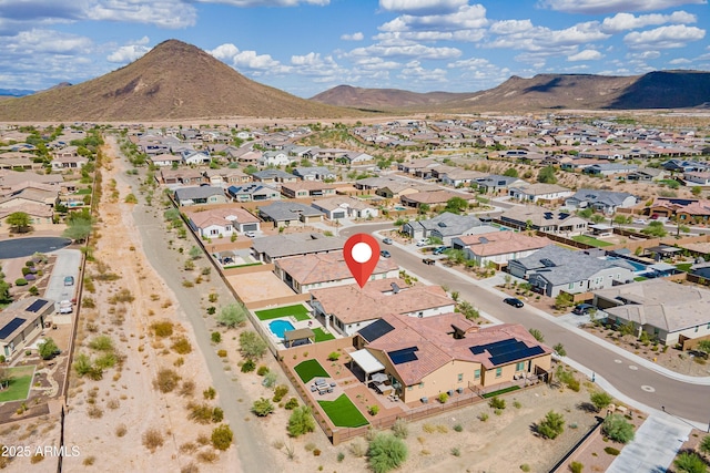 31490 N 126th Ln, Peoria, AZ 85383 - drone / aerial view with a mountain view and a residential view
