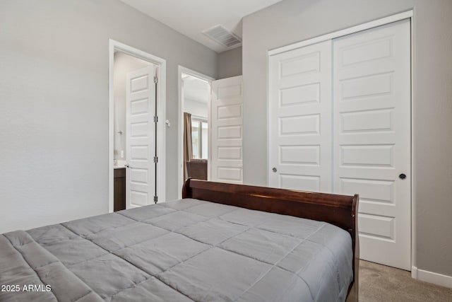 31490 N 126th Ln, Peoria, AZ 85383 - bedroom featuring visible vents, a closet, and carpet floors