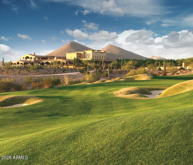 31490 N 126th Ln, Peoria, AZ 85383 - surrounding community featuring view of golf course, a mountain view, and a lawn