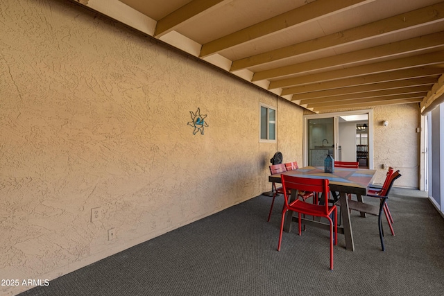 view of patio / terrace featuring outdoor dining space