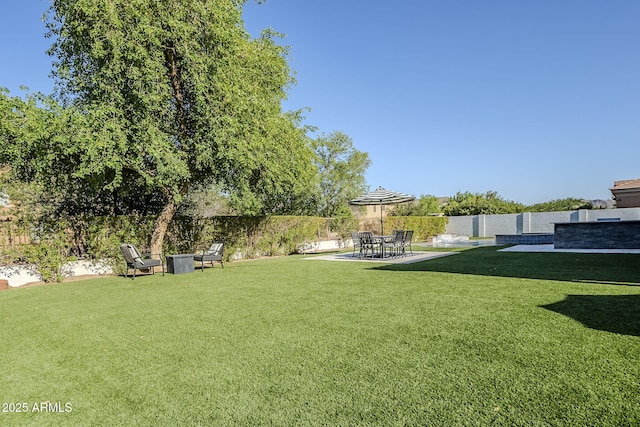 22709 S 202nd St, Queen Creek, AZ 85142 - view of yard featuring a patio