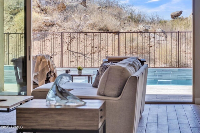 balcony with outdoor lounge area