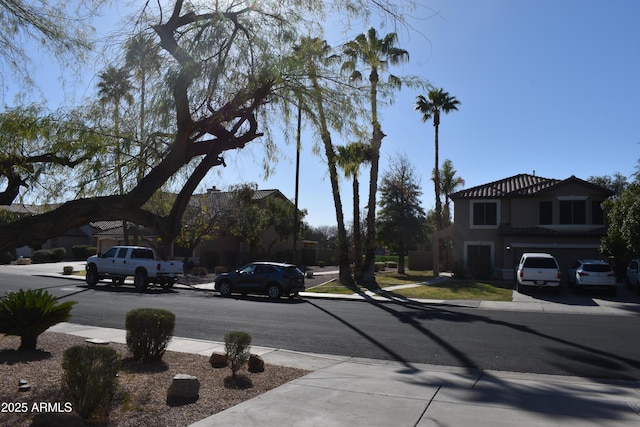 view of street with sidewalks