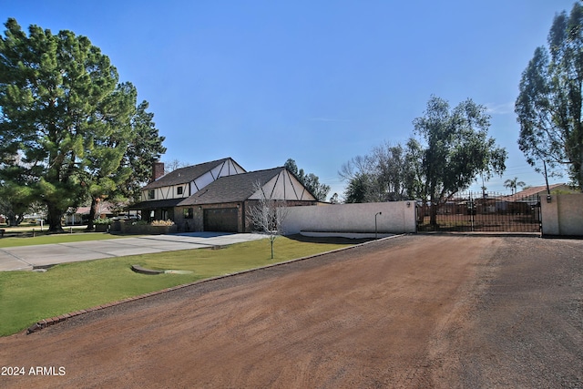 exterior space with a front yard