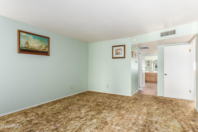 view of carpeted empty room