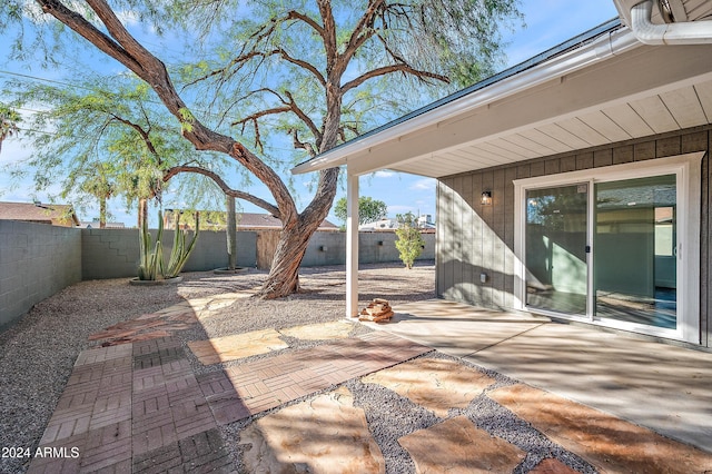 view of patio / terrace featuring a fenced backyard