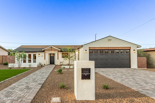 ranch-style house with a garage