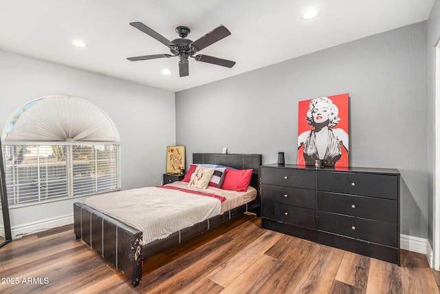 9169 W Ludlow Dr W, Peoria, AZ 85381 - bedroom with recessed lighting, baseboards, and wood finished floors