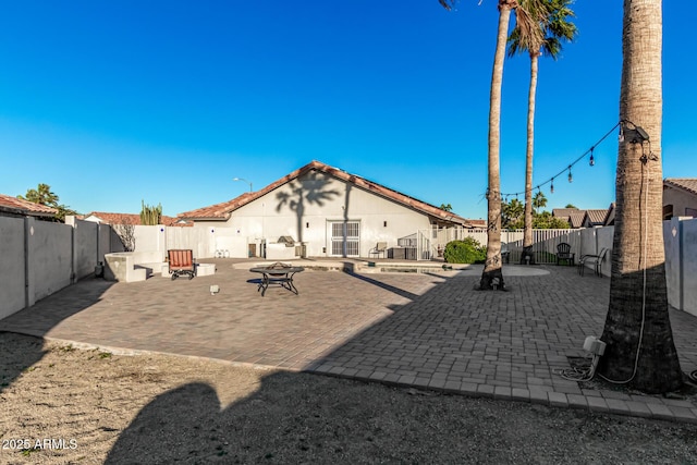 9169 W Ludlow Dr W, Peoria, AZ 85381 - exterior space with a fenced backyard and a patio
