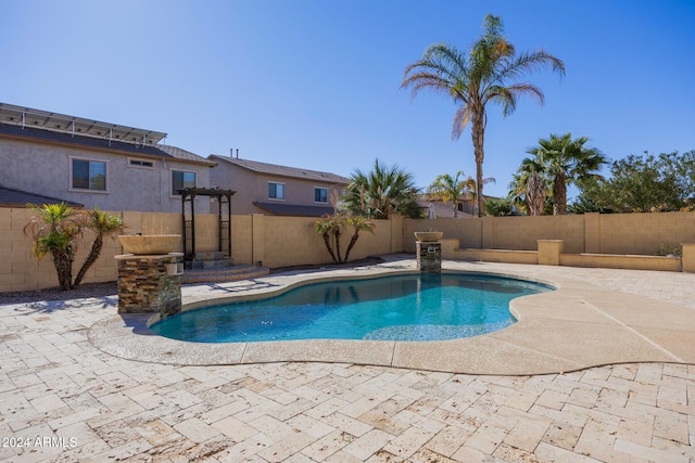 view of pool with a patio