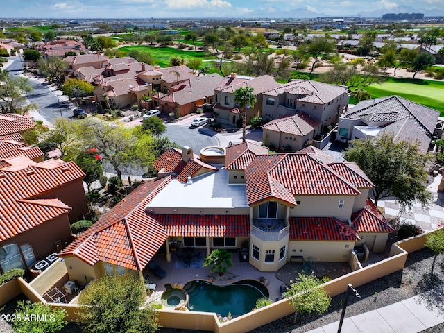 bird's eye view featuring a residential view