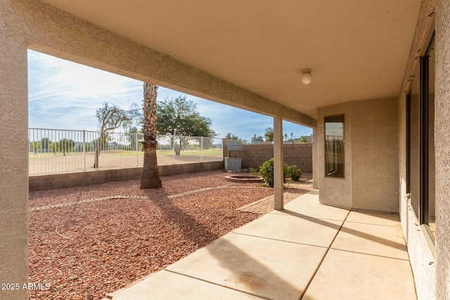 view of patio / terrace with central air condition unit