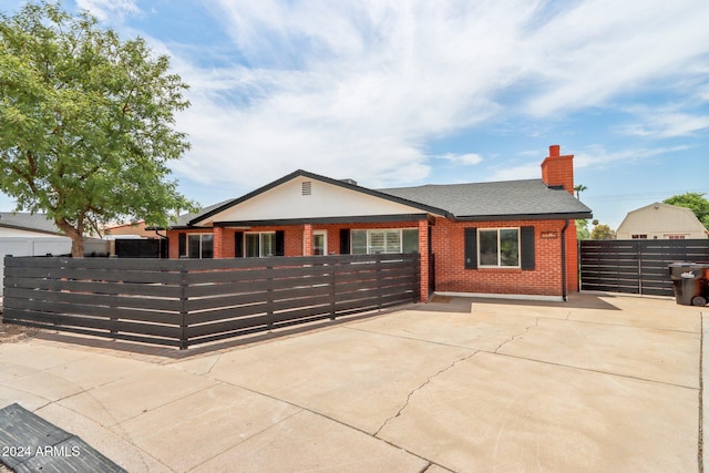 view of ranch-style home