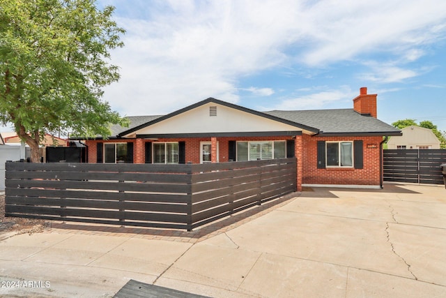 view of ranch-style house