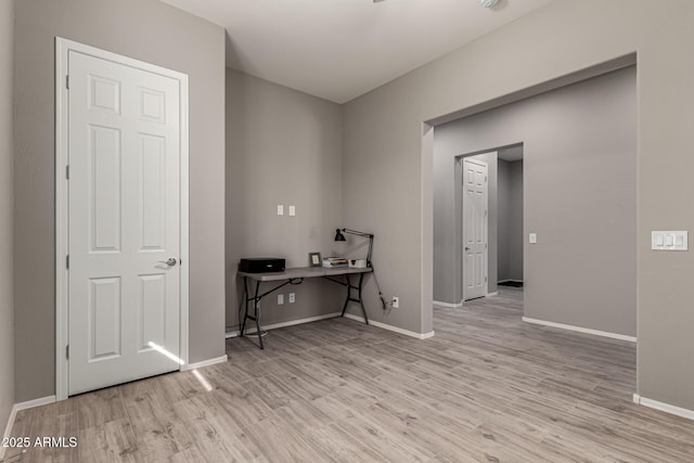 interior space featuring light hardwood / wood-style flooring