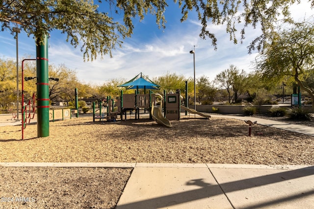 view of play area