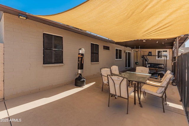 view of patio / terrace featuring outdoor dining space