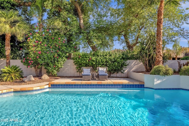 9821 E Windrose Dr, Scottsdale, AZ 85260 - view of pool with a fenced backyard