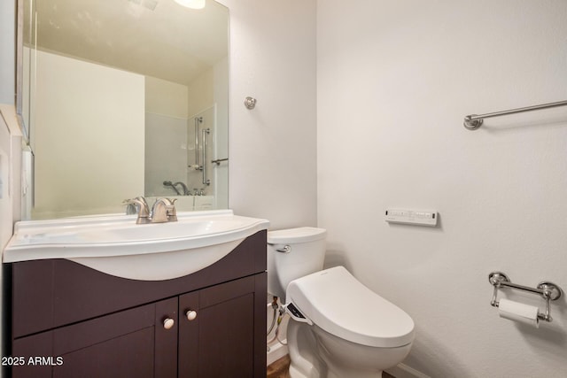 6621 S Coral Gable Dr, Chandler, AZ 85249 - full bathroom featuring vanity, toilet, and a shower
