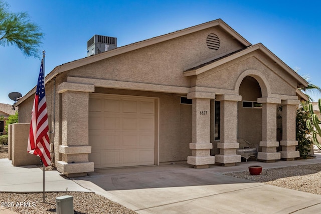 6621 S Coral Gable Dr, Chandler, AZ 85249 - view of front of property featuring a garage, driveway, and stucco siding
