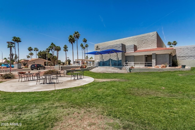 6621 S Coral Gable Dr, Chandler, AZ 85249 - view of green lawn featuring a patio area