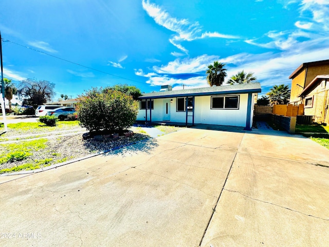 view of ranch-style house