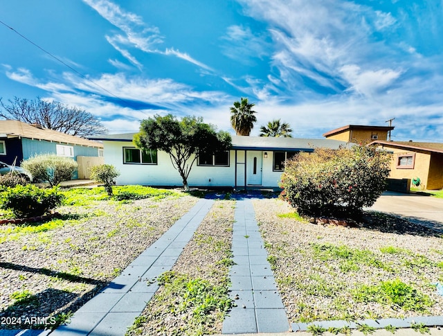 view of ranch-style home