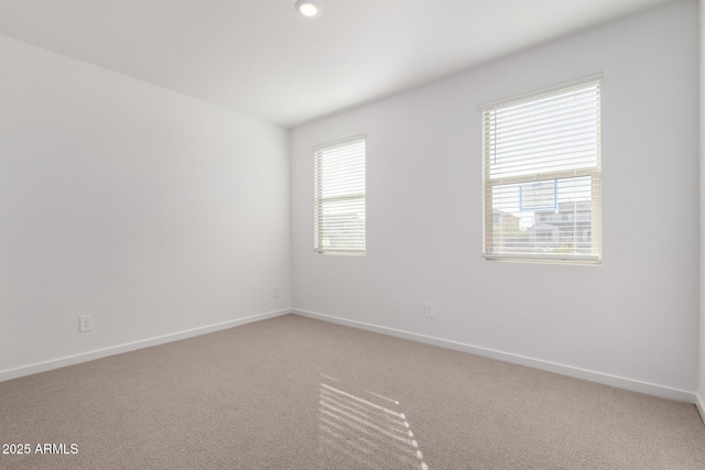 view of carpeted empty room