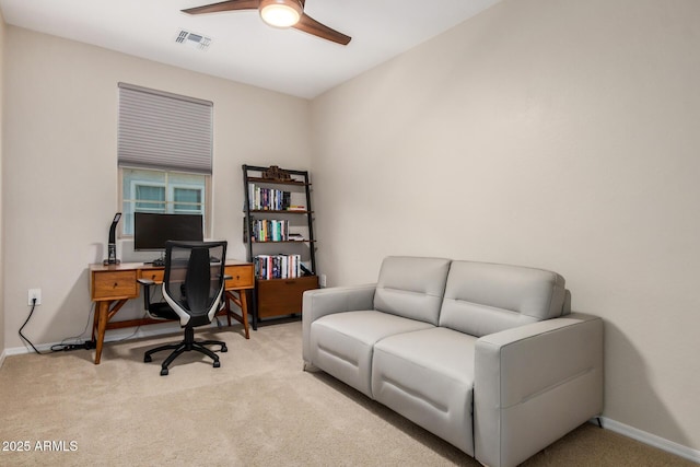 1825 E Hampton Ln Unit 108, Gilbert, AZ 85295 - office space featuring carpet, ceiling fan, and baseboards