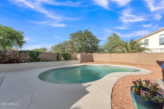 308 E Sheffield Ct, Gilbert, AZ 85296 - view of swimming pool with a fenced backyard and a patio area