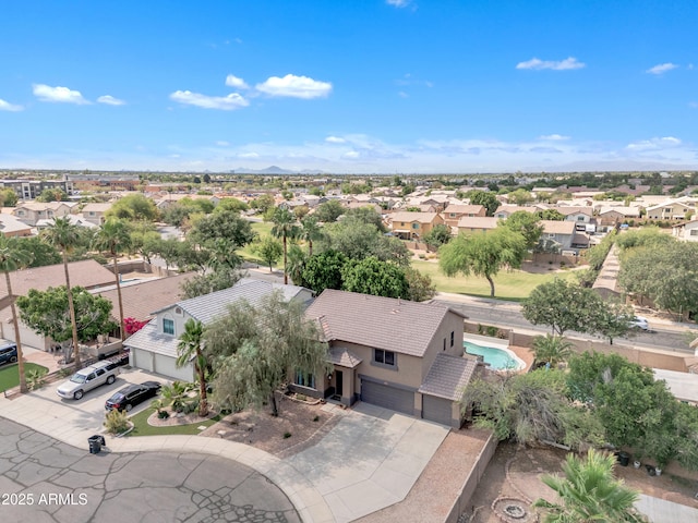 308 E Sheffield Ct, Gilbert, AZ 85296 - aerial view of residential area with a pool area