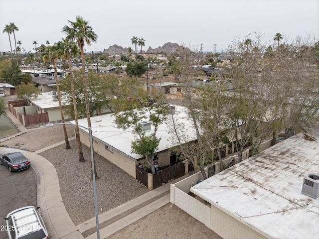 drone / aerial view with a residential view